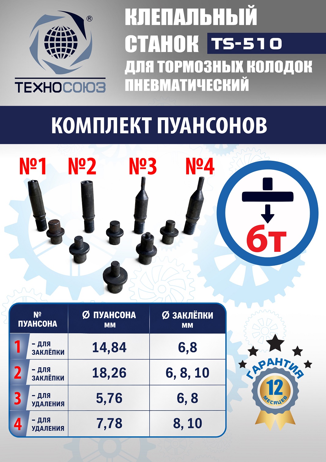 TS-510 Клепальный станок для тормозных колодок